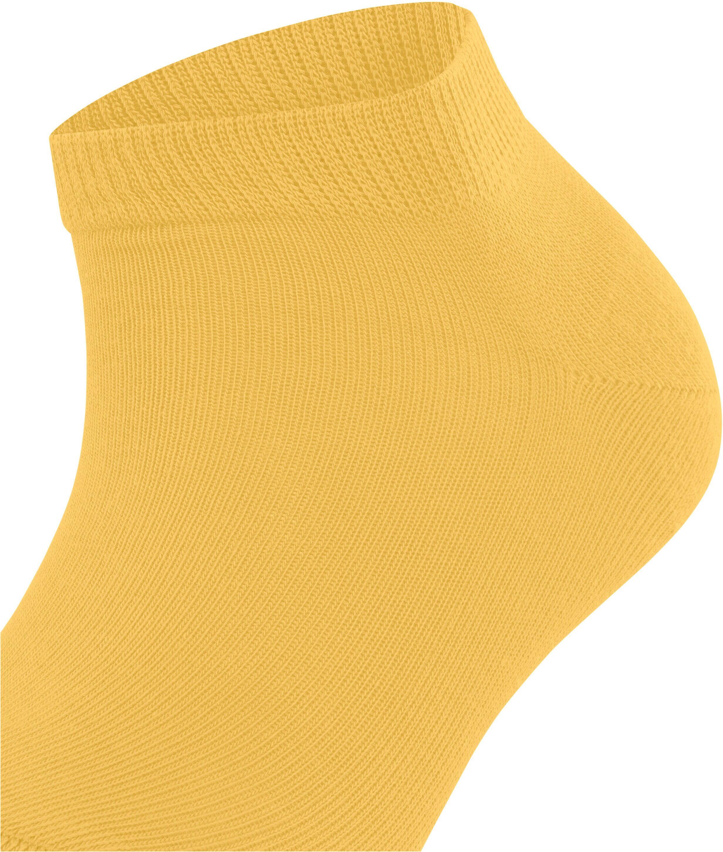 Sneakersocken FALKE "Family", Damen, Gr. 39-42, Sockengröße, gelb (banana (1333)), Obermaterial: 92% Baumwolle CO. 7% Polyamid PA. 1% Elasthan EL., glatt, Socken Sneakersocken