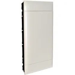 Legrand 135143 Practibox S Unterputzverteiler, mit Kunstofftür, weiss, 3x 12 Module