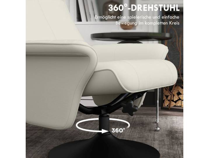 fauteuil relax avec tabouret fauteuil TV pivotant avec fonction inclinable fauteuil TV avec capacité de charge jus
