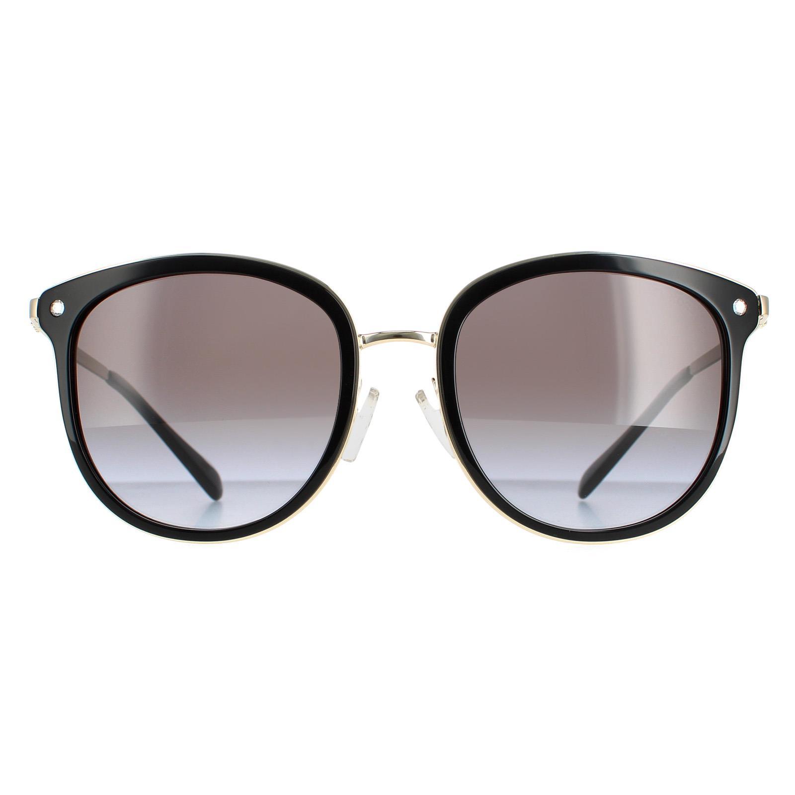 Michael Kors Rund Damen Schwarz Dunkel Grau Farbverlauf Adrianna Hell MK1099B