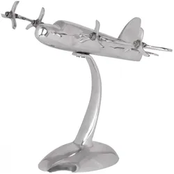 FineBuy, Deko Figuren + Skulpturen, Dekoschale Aluminium Silbern
