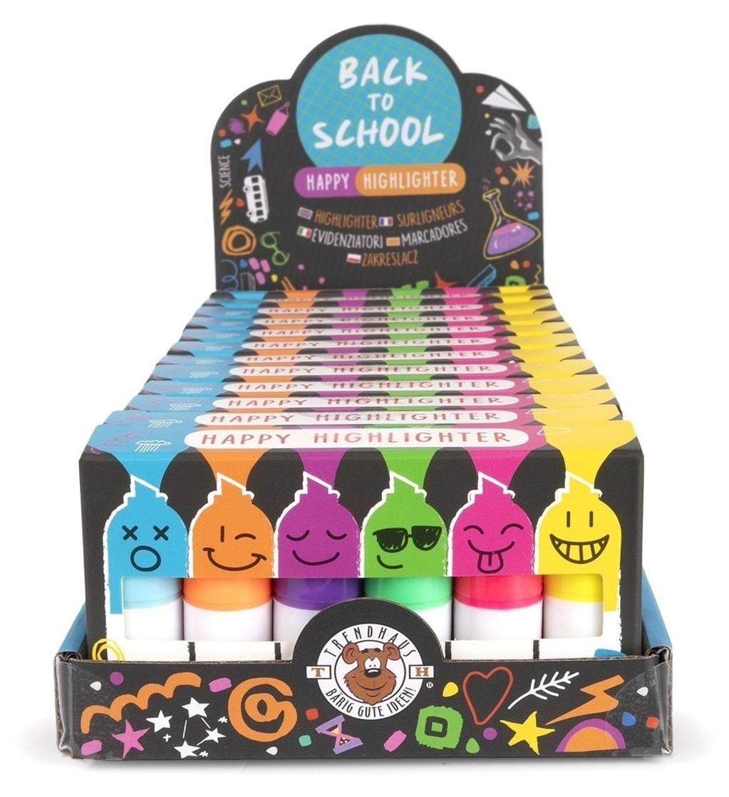 Trendhaus Happy Highlighter set van 6 stuks