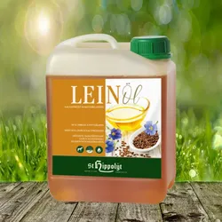 St. Hippolyt reines, kaltgepresstes Leinöl 2,5 Liter