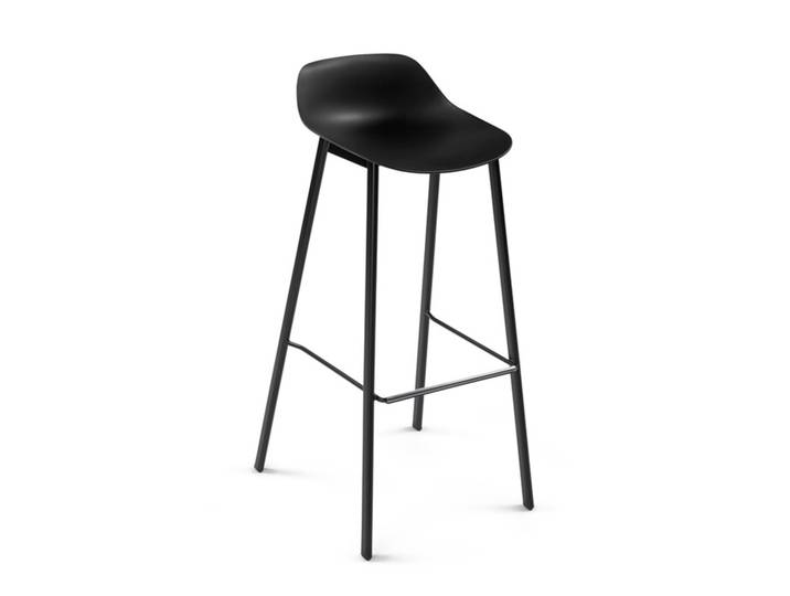 Barhocker BarLouis schwarz, Designer Perfecta, 44.5x97x50.5 cm