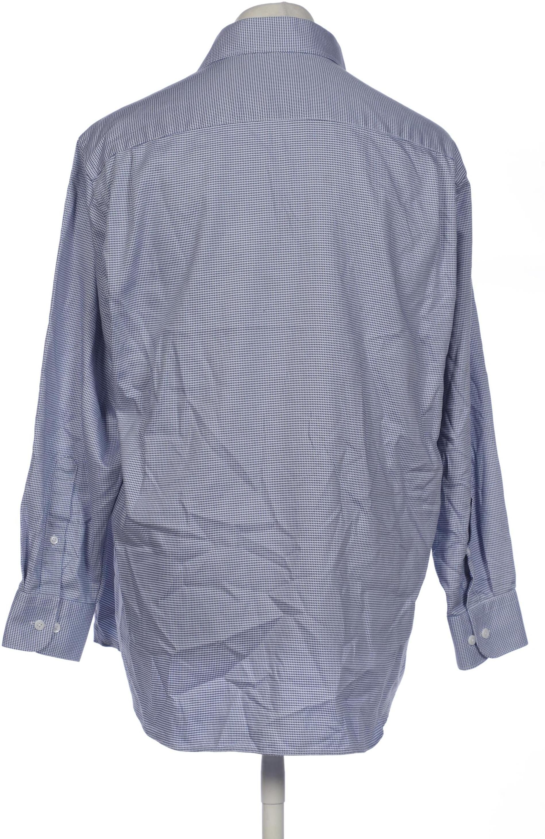Walbusch Herren Hemd, Blau, Gr. 42, Baumwolle - Second Hand