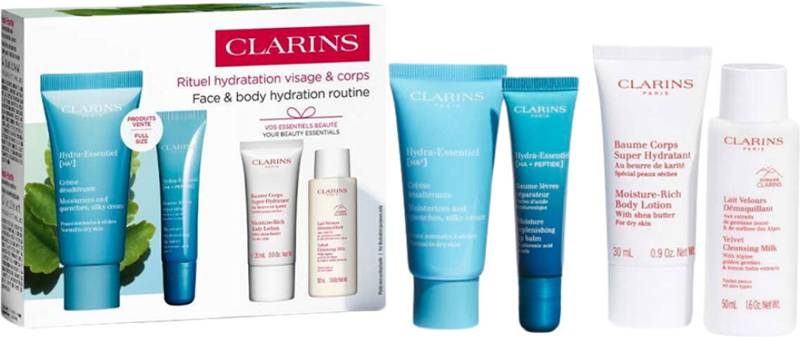 Clarins Hydra-Essentiel Face & Body Hydration Routine Set 1 Set 1 Set