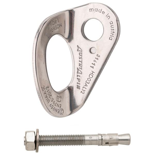 AustriAlpin - Bohrhakenlasche Set - Bohrhaken Gr 12 mm - Bolt: 12 x 104 mm colorless