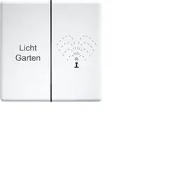 Eltako 30000952 Doppelwippe lasergraviert für Flächen-Funktaster 63x63mm DW-FT4F-