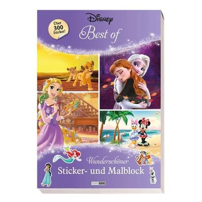Disney Best of: Wunderschöner Sticker- und Malblock
