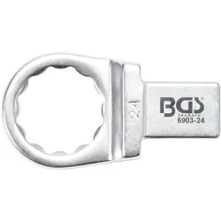 BGS Einsteck-Ringschlüssel 24 mm Aufnahme 14 x 18 - 6903-24
