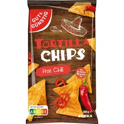 GUT&GÜNSTIG Tortilla Chips Hot Chili 300,0 g