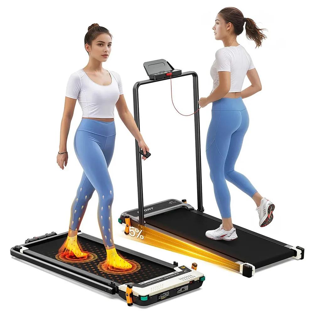 Walking Pad Laufband - 520A-B - 2-in-1 - Fußmassage - 2,5 PS - 1-6,4 km/h - Maximale Belastung 150 kg - Zusammenklappbar