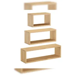 Erst-Holz Wandablage schwebender Nachttisch Regal Ablage aus Buche Länge wählbar V-90.84-53