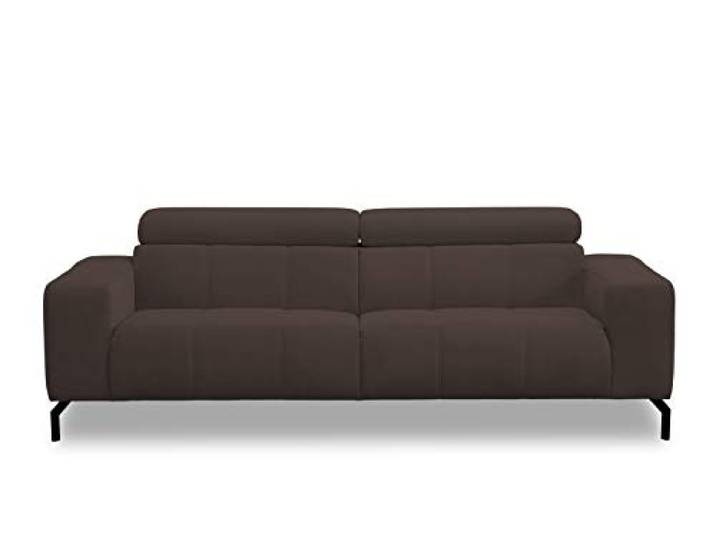 DOMO Collection Cunelli 2,5 Sitzer, Sofa mit Rückenfunktion, Garnitur mit Relaxfunktion, braun, 238x104x79 cm