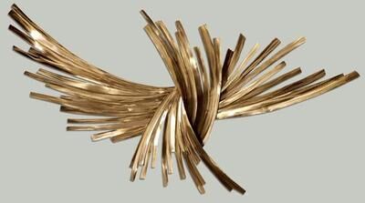 Touch of Class Infinity Gold Wall Sculpture , Gold