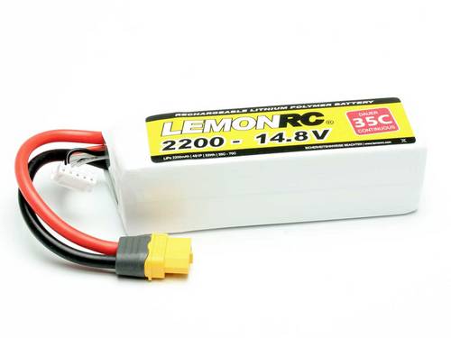 LemonRC Modellbau-Akkupack (LiPo) 14.8V 2200 mAh Zellen-Zahl: 4 35 C Softcase XT60