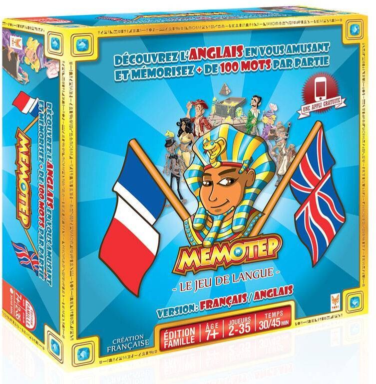 Topi Games Memotep - Le jeu de langue pharaonique : Français et Anglais