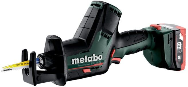 Scie sabre sans fil PowerMaxx SSE 12 BL (602322800) Coffret 12V 2x4Ah LiHD + ASC 55 ; Metabo (602322800)