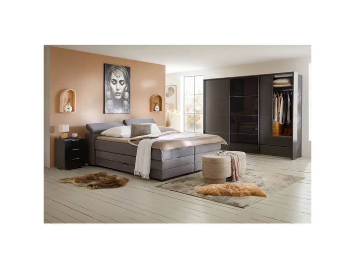 Boxspringbett 160/200 cm Grau