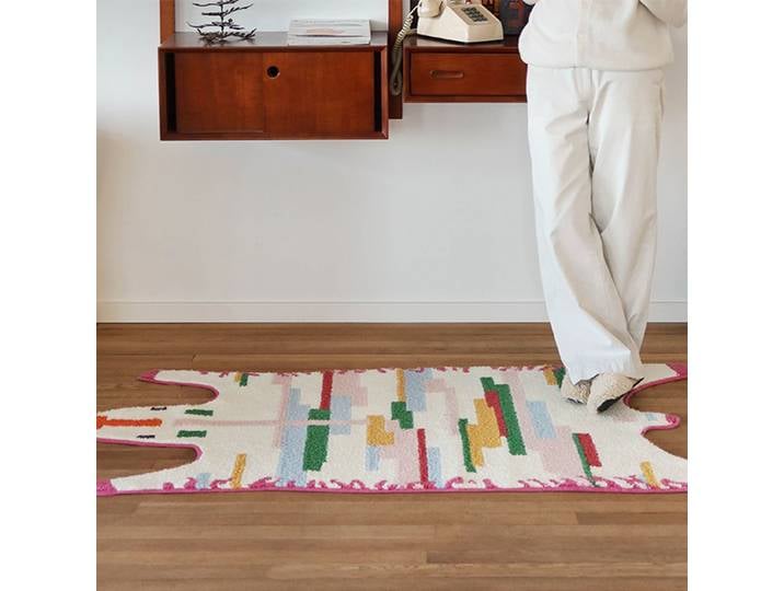 Tapis de chambre d'enfant dessin animé fille chambre tapis de chevet antidérapant lavable tapis de jeu moderne Simple zone tapis pied tapis canapé tapis de jeu