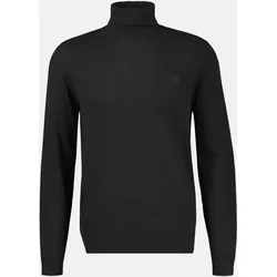 Basic Rollkragenpullover Schwarz L
