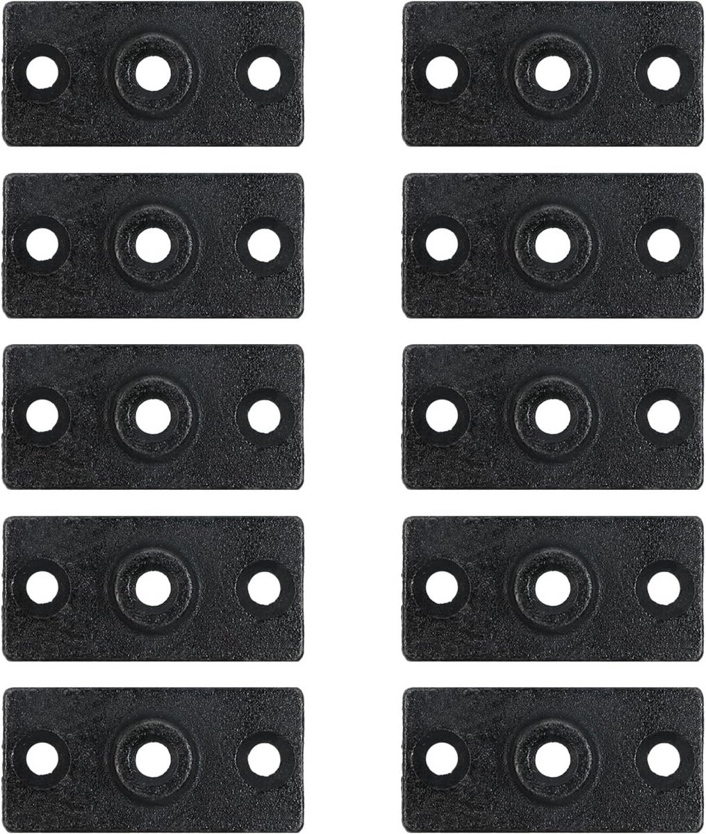 10x Plafondbevestiging Flensplaat voor Draadstangen - IJzeren Connector