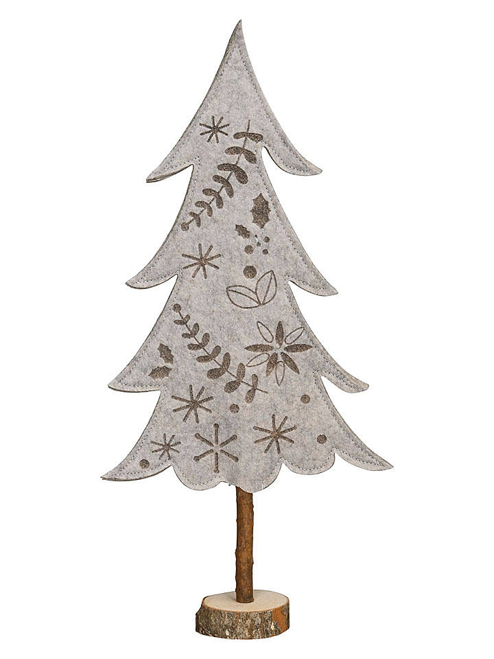 POSIWIO Dekoobjekt "Baum" in Grau/ Hellbraun - (H)43 cm - onesize