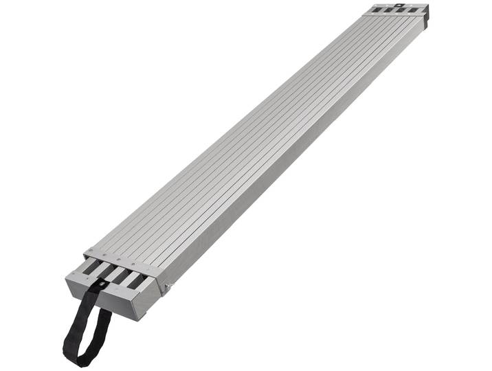 VEVOR Planche de travail télescopique en aluminium\, 2\,4-3\,9 m\, capacité de charge 227 kg\, planche d'échafaudage en aluminium de 31\,8 cm de large\, planche de plate-forme d'extension avec plate-forme antidérapante\, accessoires pour échafaudage