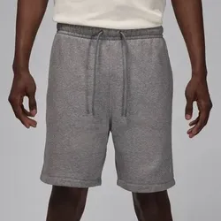 NIKE Herren Fanhose Jordan Brooklyn Fleece Men's Shorts, Größe XXL in Silber Silber