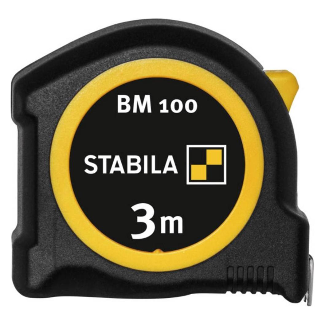 Stabila Wasserwaage Type 70, 30 cm + Taschenbandmass BM 100, 3 m, metrische Skala (30 cm) (4064161237060)