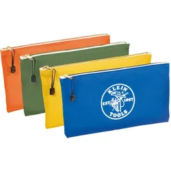 Klein Tools, Zubehör Werkzeugaufbewahrung, Reissverschlusstaschen 4Pack für Werkzeuge