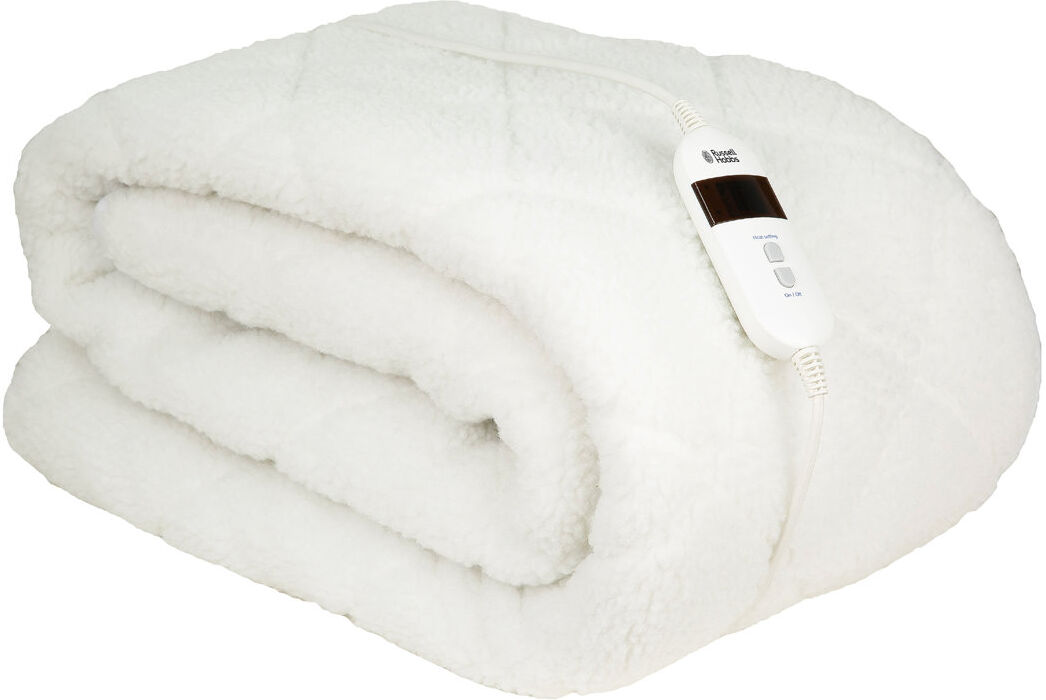 Russell Hobbs RHBDB8004, Sherpa Electric Blanket, Double 1cm H X 135cm W X 190cm D