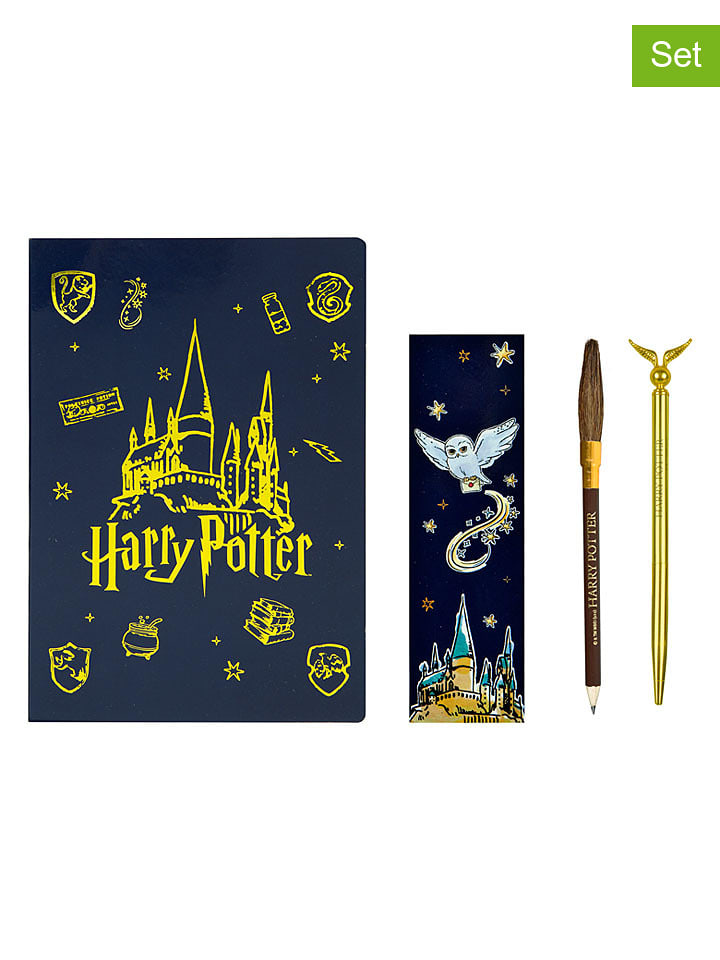 Undercover 5tlg. Geschenkset "Harry Potter" in Schwarz/ Gold - onesize