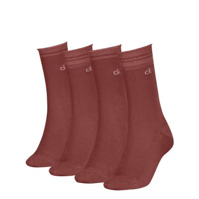 Socken CALVIN KLEIN, Damen, rust rot, Obermaterial: 72% Baumwolle, 22% Polyamid, 4% metallisierte Fasern, 2% Elasthan, Socken Socken