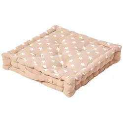 SITZKISSEN Sterne beige 50/50/10 cm