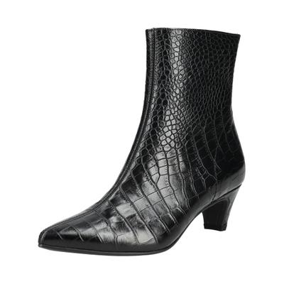 Stiefelette PAUL GREEN "Paul Green Stiefelette Leder", Damen, Gr. 37, schwarz, Leder, Schuhe Stiefelette