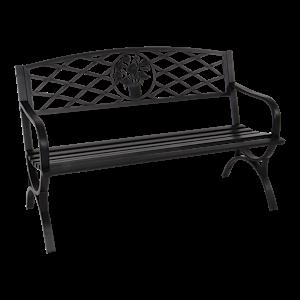 LESLILIVINGB Bank Oxford schwarz 127cm 16937859