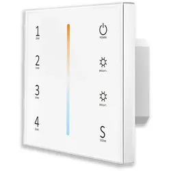 ISOLED Sys-Pro weißdynamische 4 Zonen Einbau-Touch-Fernbedienung + DMX Output, 230V ISO-114449