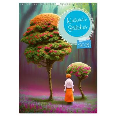 Nature's Stitches (Wall Calendar 2026 DIN A3 portrait), CALVENDO 12 Month Wall Calendar