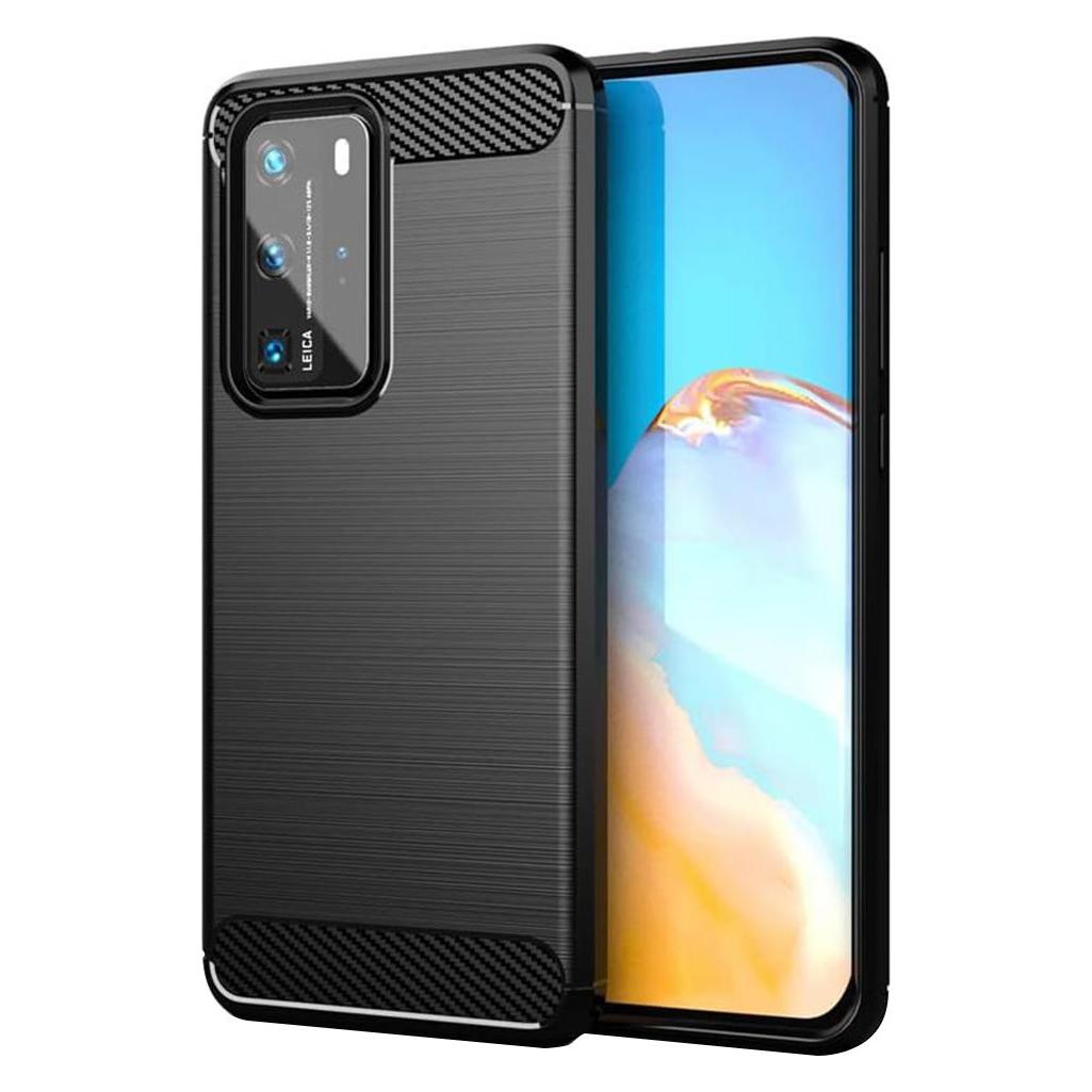 Techsuit - Carbon Silicone - Huawei P40 Pro - Black (Huawei P40 Pro) (56336977)
