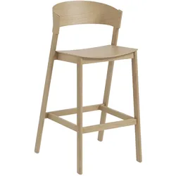 Muuto Cover Barhocker, höhe 75 cm, eiche natur