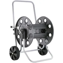 Claber, Gartenschlauch Aufbewahrung, Metal Gemini Schlauchwagen (50 m)