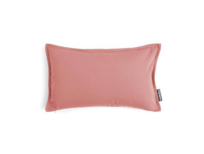 mokebo Outdoor Kissen ‘Das Ruhepolster’, (50x30cm) Sofakissen oder Kissen für Balkon, Terasse oder Garten, Dekokissen Bezug aus feinem Outdoorstoff in Koralle