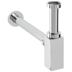 Herzbach Geruchsverschluss 11.486000.1.01 1 1/4", Tauchrohr höhenverstellbar, chrom