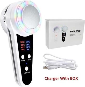 Uplifted Finds Cryotherapy Face Care Device Hot Cold Hammer Skin Lifting Acne Treatment with Box