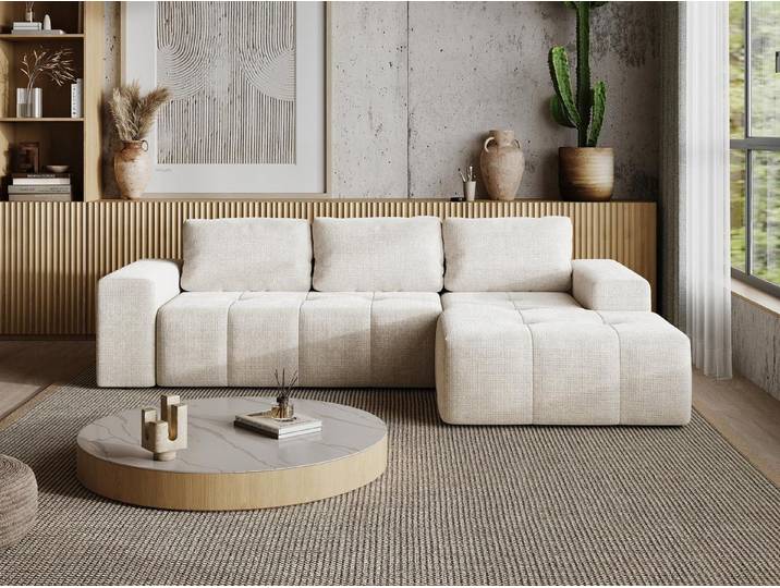 Compleo Ecksofa L form, Modern Couch, minimalistisches Ecksofa, Designer Ecksofa