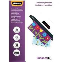 Fellowes Laminierfolie Enhance 80 5452003 DIN A3 tr 100 St./Pack.