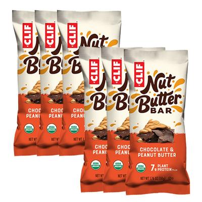 Clif Bar Bio Nut Butter Filled, Chocolate-Peanut, Riegel 6x50 g