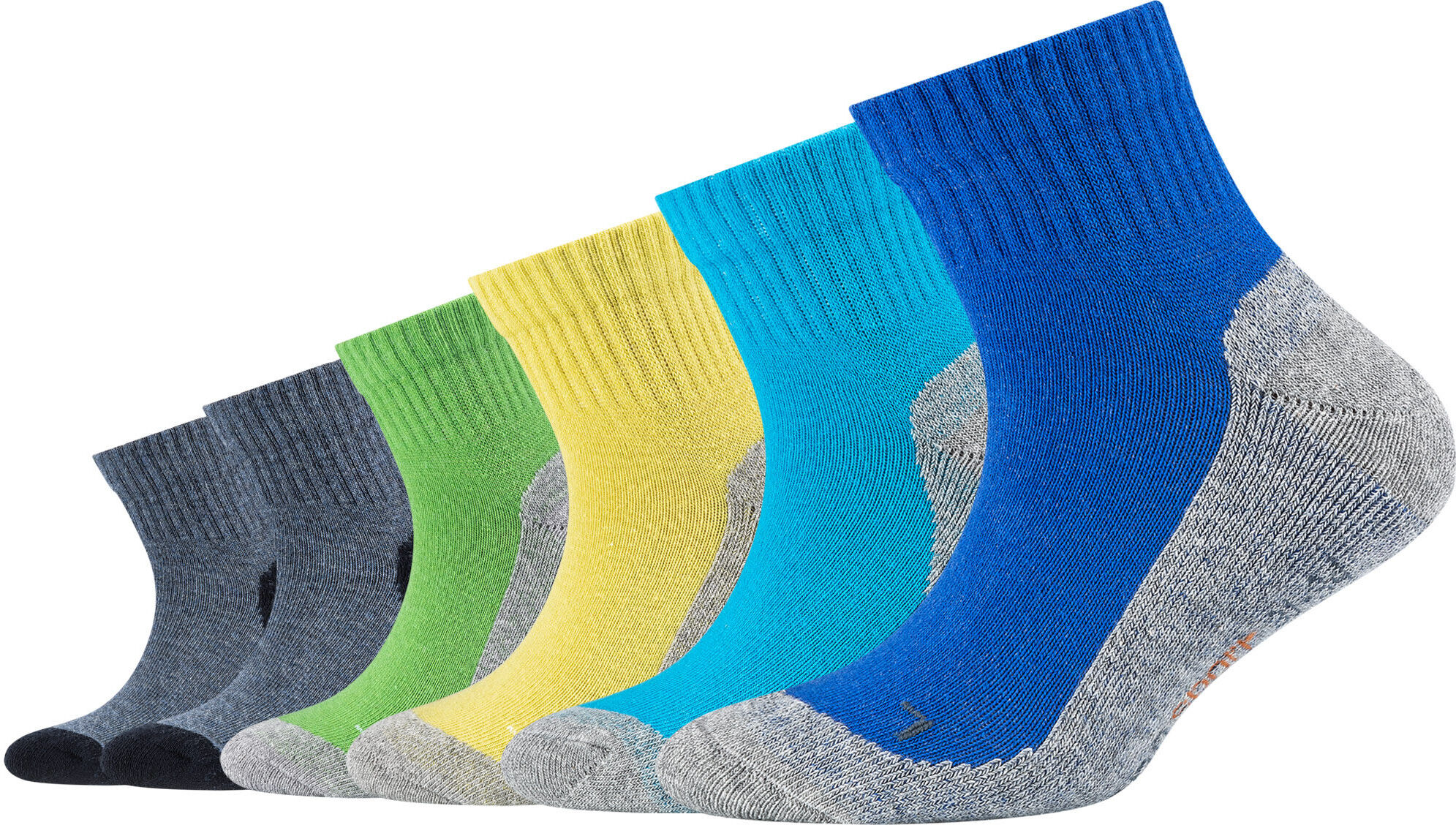 Funktionssocken CAMANO "function", Kinder, Gr. 27-30, Sockengrösse, bunt, Materialmix, uni und meliert, Socken Funktionssocken, mit feuchtigkeitsregulierenden Funktionsfasern bunt 27-30, Sockengrösse