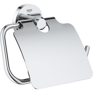 GROHE Toilettenpapierhalter Essentials, 40367001, verchromt, zum Bohren, für 1 Rolle, aus Metall